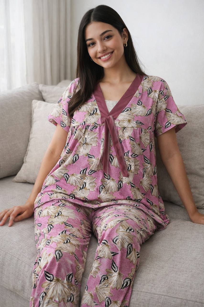 بيجامة قطن مزاريطه